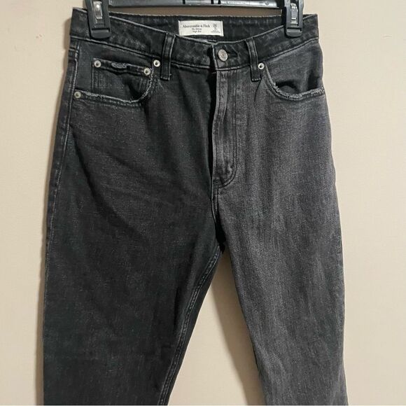 Abercrombie & Fitch Curve Love Skinny High Rise Two Tone Gray Black- Size 2 (26) - Picture 6 of 9